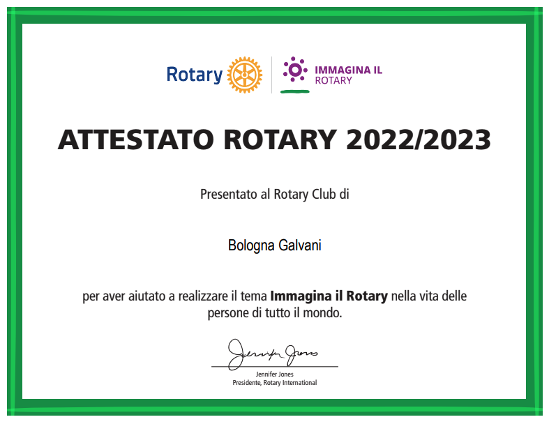 Attestato Rotary